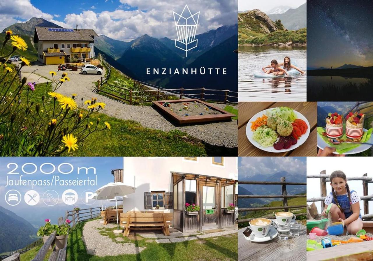 Enzianhuette Berggasthaus San Leonardo in Passiria Eksteriør billede